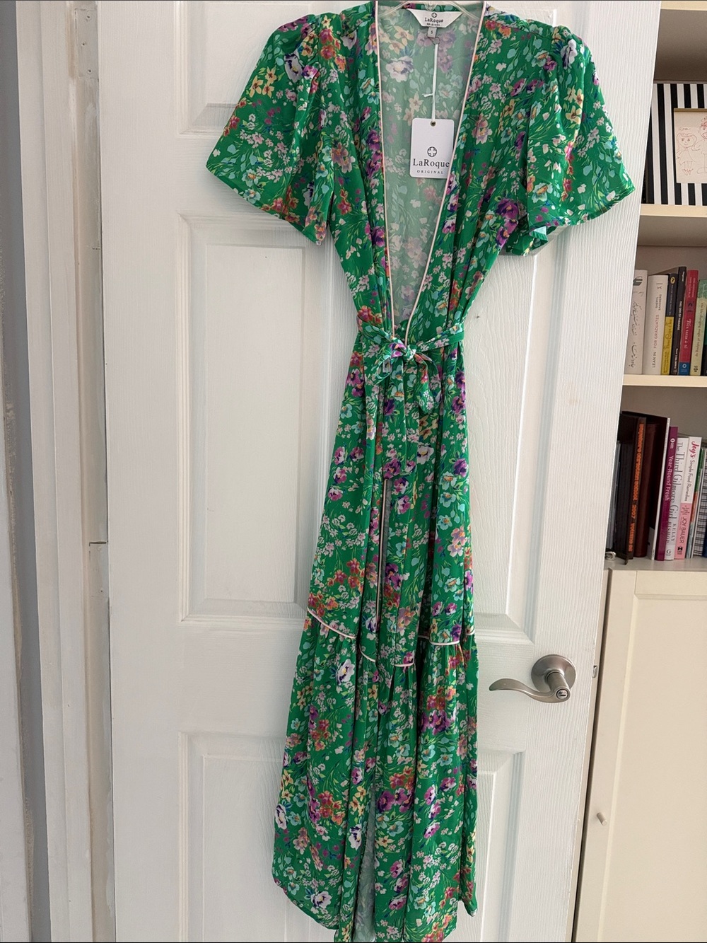 LaRoque Green  Meadow , wren wrap dress
NTW: $378
Size: S